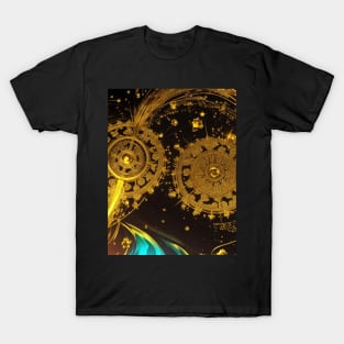 The beauty of gold, a design that dazzles. T-Shirt